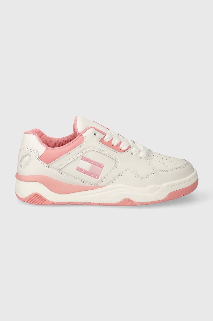 Tommy Jeans sneakers TJW NEW BASKET SNEAKER LC culoarea roz, EN0EN02524 Tommy Jeans sneakers TJW NEW BASKET SNEAKER LC culoarea roz, EN0EN02524