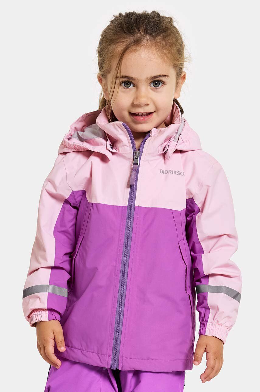 Didriksons geaca de ploaie copii PILVI KIDS JKT culoarea violet Didriksons geaca de ploaie copii PILVI KIDS JKT culoarea violet