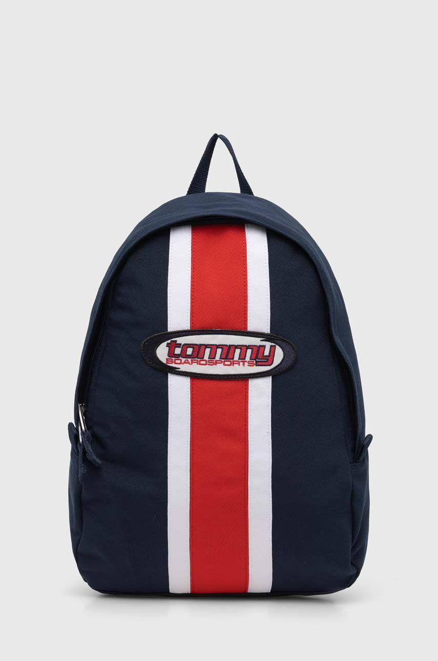 Tommy Jeans rucsac bărbați, culoarea bleumarin, mare, cu model AM0AM12127 Tommy Jeans rucsac bărbați, culoarea bleumarin, mare, cu model AM0AM12127
