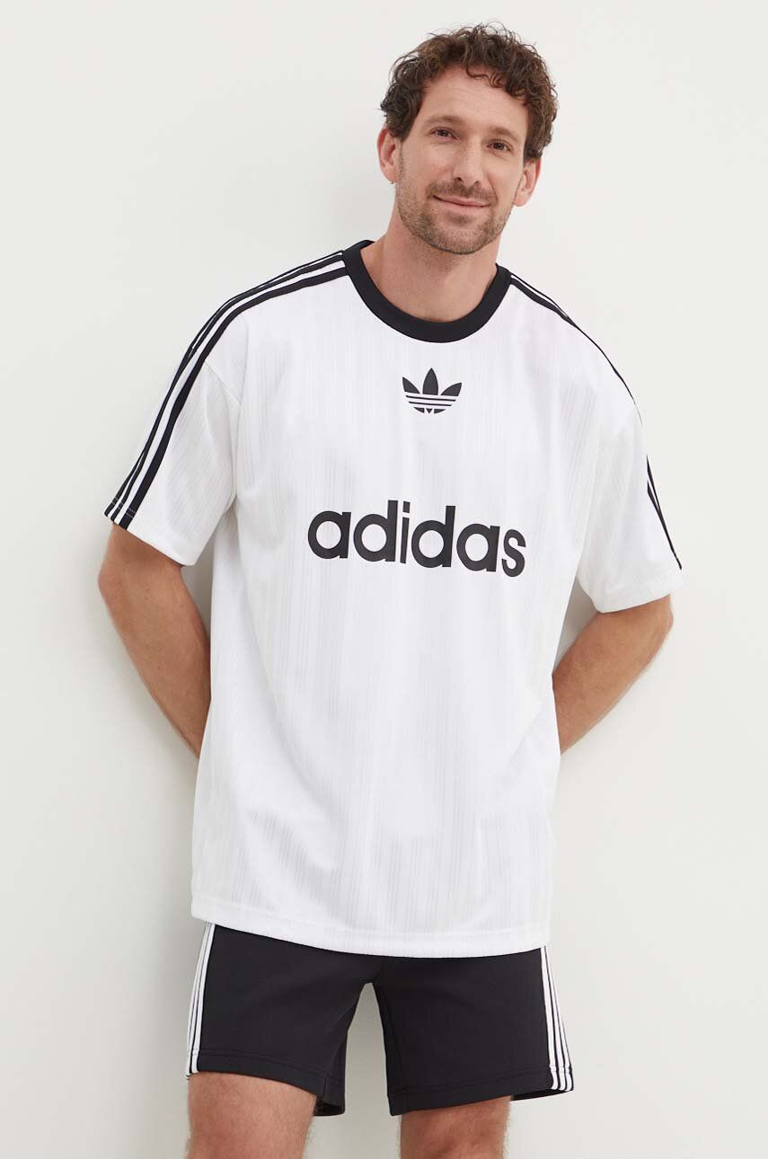 adidas Originals tricou bărbați, culoarea alb, cu imprimeu IM9459 adidas Originals tricou bărbați, culoarea alb, cu imprimeu IM9459