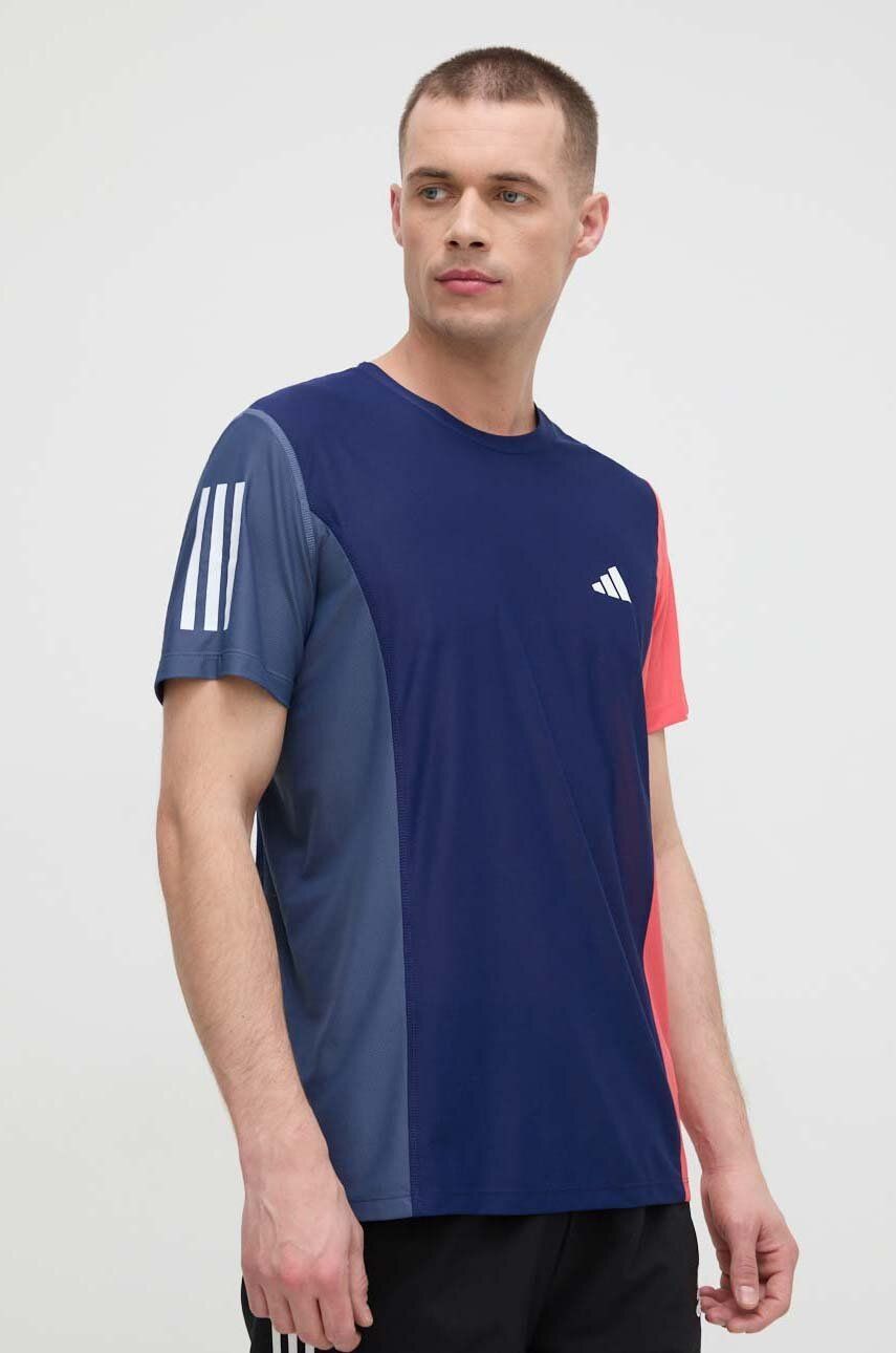 adidas Performance tricou de alergare Own the Run culoarea bleumarin, cu imprimeu IK4997 adidas Performance tricou de alergare Own the Run culoarea bleumarin, cu imprimeu IK4997