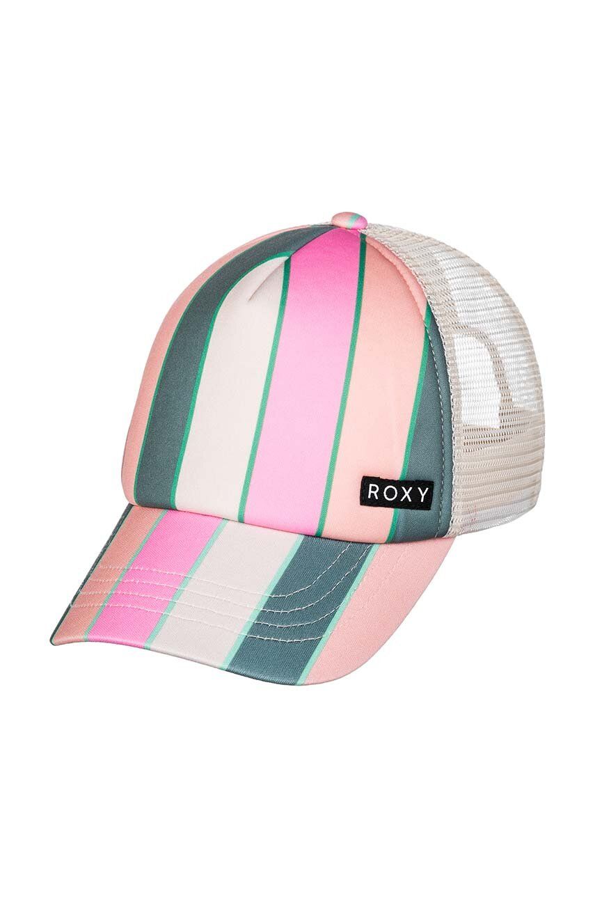 Roxy șapcă de baseball pentru copii HONEY COCONUT culoarea verde, modelator Roxy șapcă de baseball pentru copii HONEY COCONUT culoarea verde, modelator