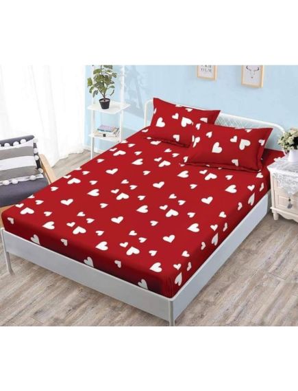 Husa Cocolino cu Elastic En-Gros, 3 Piese, pentru Pat Dublu, 180 x 200 cm, Rosu Husa Cocolino cu Elastic En-Gros, 3 Piese, pentru Pat Dublu, 180 x 200 cm, Rosu