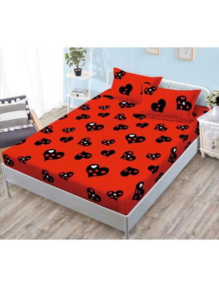Husa Cocolino cu Elastic En-Gros, pentru Pat Dublu, 180 x 200 cm, Rosu Husa Cocolino cu Elastic En-Gros, pentru Pat Dublu, 180 x 200 cm, Rosu