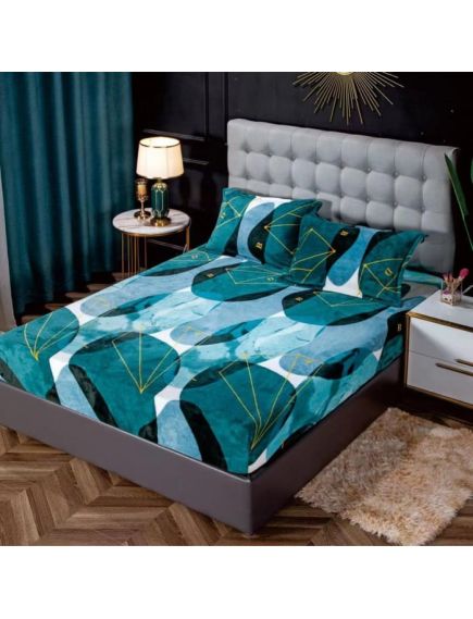 Husa Cocolino cu Elastic En-Gros, pentru Pat Dublu, 180 x 200 cm, Turcoaz Husa Cocolino cu Elastic En-Gros, pentru Pat Dublu, 180 x 200 cm, Turcoaz