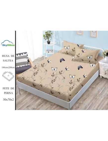 Husa Finet cu Elastic En-Gros, pentru Pat Dublu, 180 x 200 cm, 2 Fete de Perna, Husa Finet cu Elastic En-Gros, pentru Pat Dublu, 180 x 200 cm, 2 Fete de Perna,