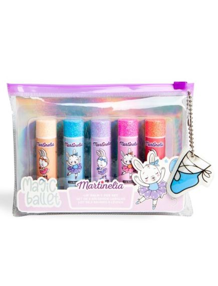 Set 5 balsam de buze pentru copii Magic Ballet, Martinelia, 12255, 20 g Engros Set 5 balsam de buze pentru copii Magic Ballet, Martinelia, 12255, 20 g Engros
