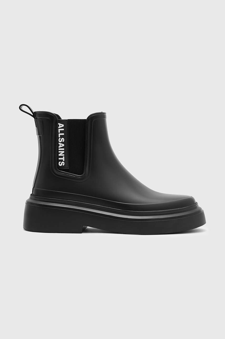 AllSaints botine HETTY femei, culoarea negru, cu platforma, Hetty AllSaints botine HETTY femei, culoarea negru, cu platforma, Hetty