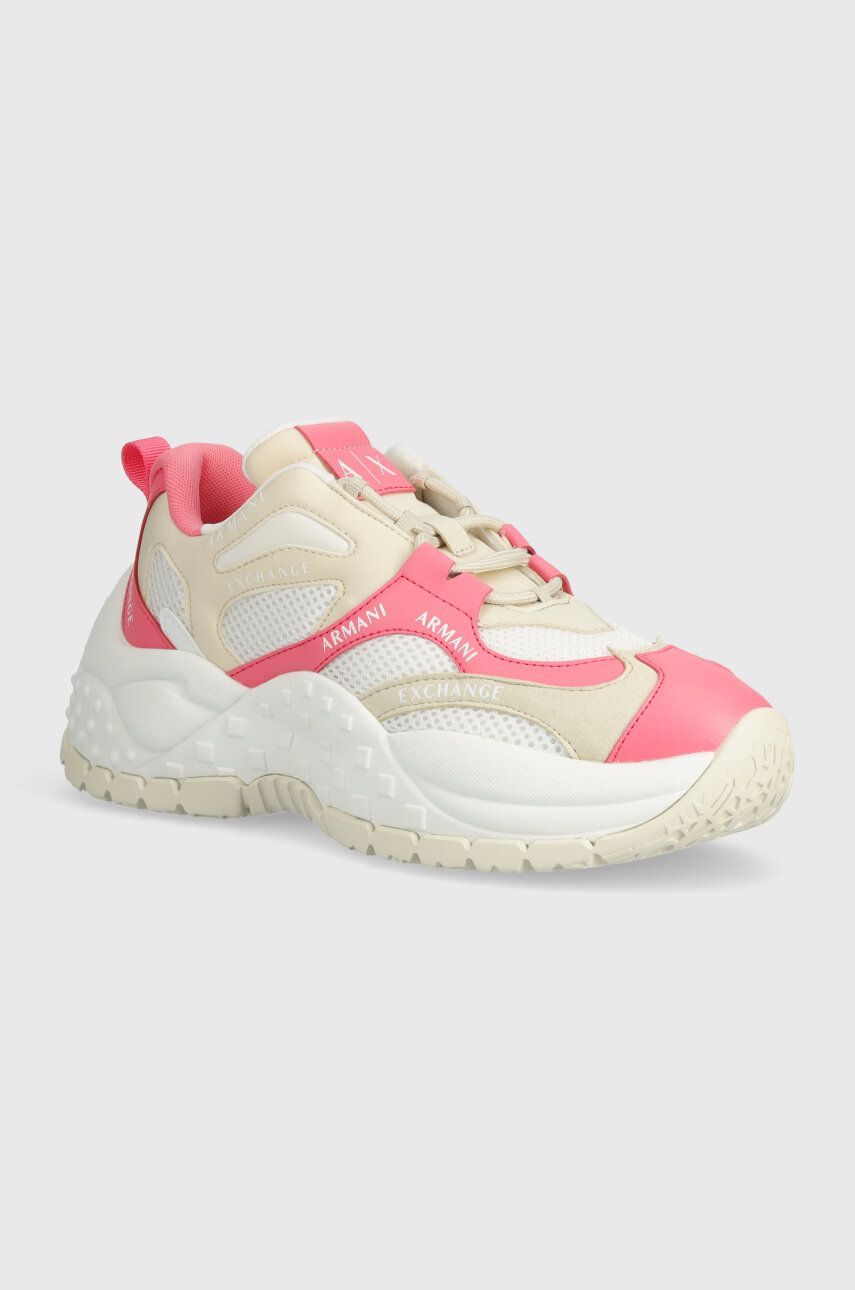 Armani Exchange sneakers culoarea bej, XDX120 XV708 T800 Armani Exchange sneakers culoarea bej, XDX120 XV708 T800