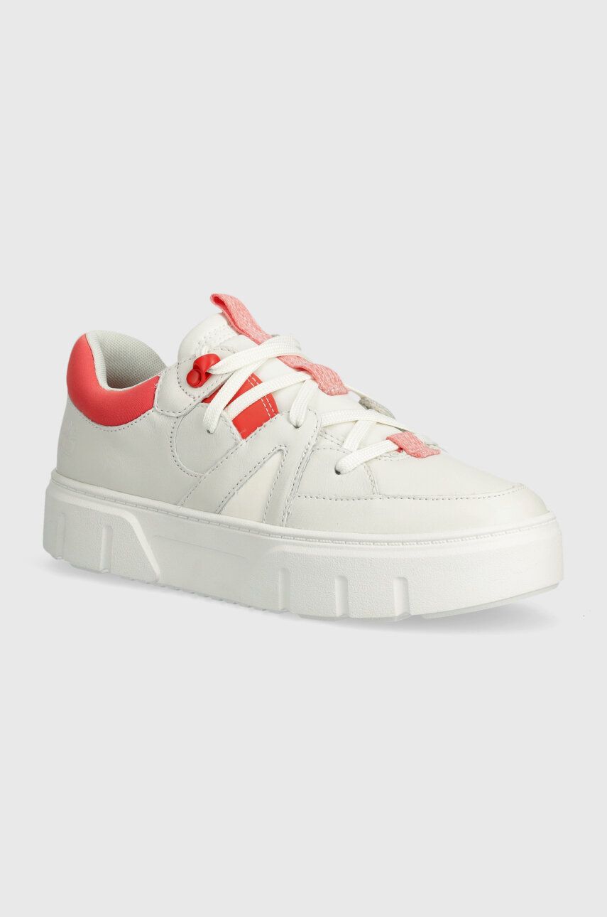 Timberland sneakers din piele Laurel Court culoarea alb, TB0A64J8EM21 Timberland sneakers din piele Laurel Court culoarea alb, TB0A64J8EM21