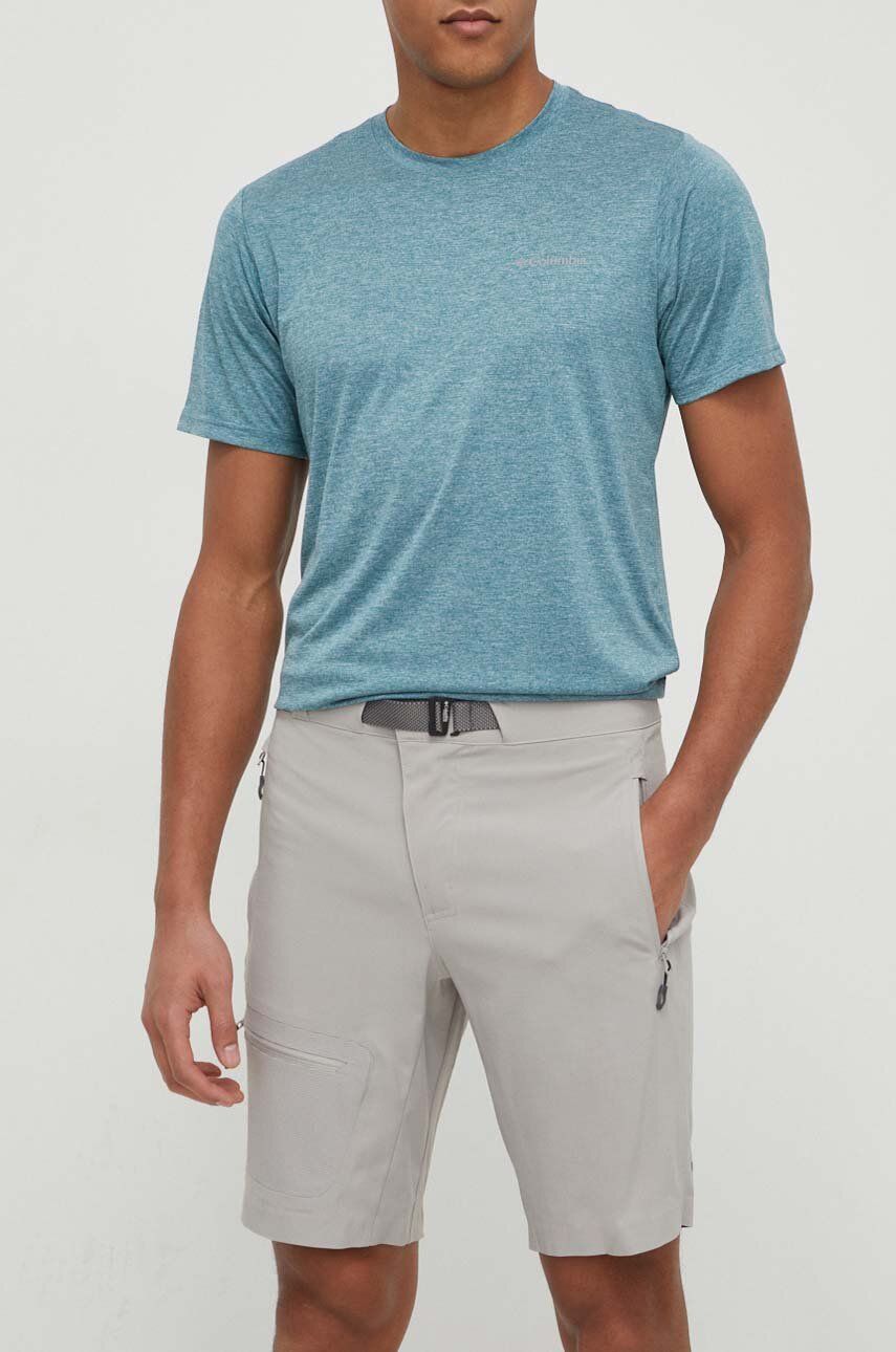 Columbia pantaloni scurți outdoor Titan Pass culoarea gri 1886441 Columbia pantaloni scurți outdoor Titan Pass culoarea gri 1886441