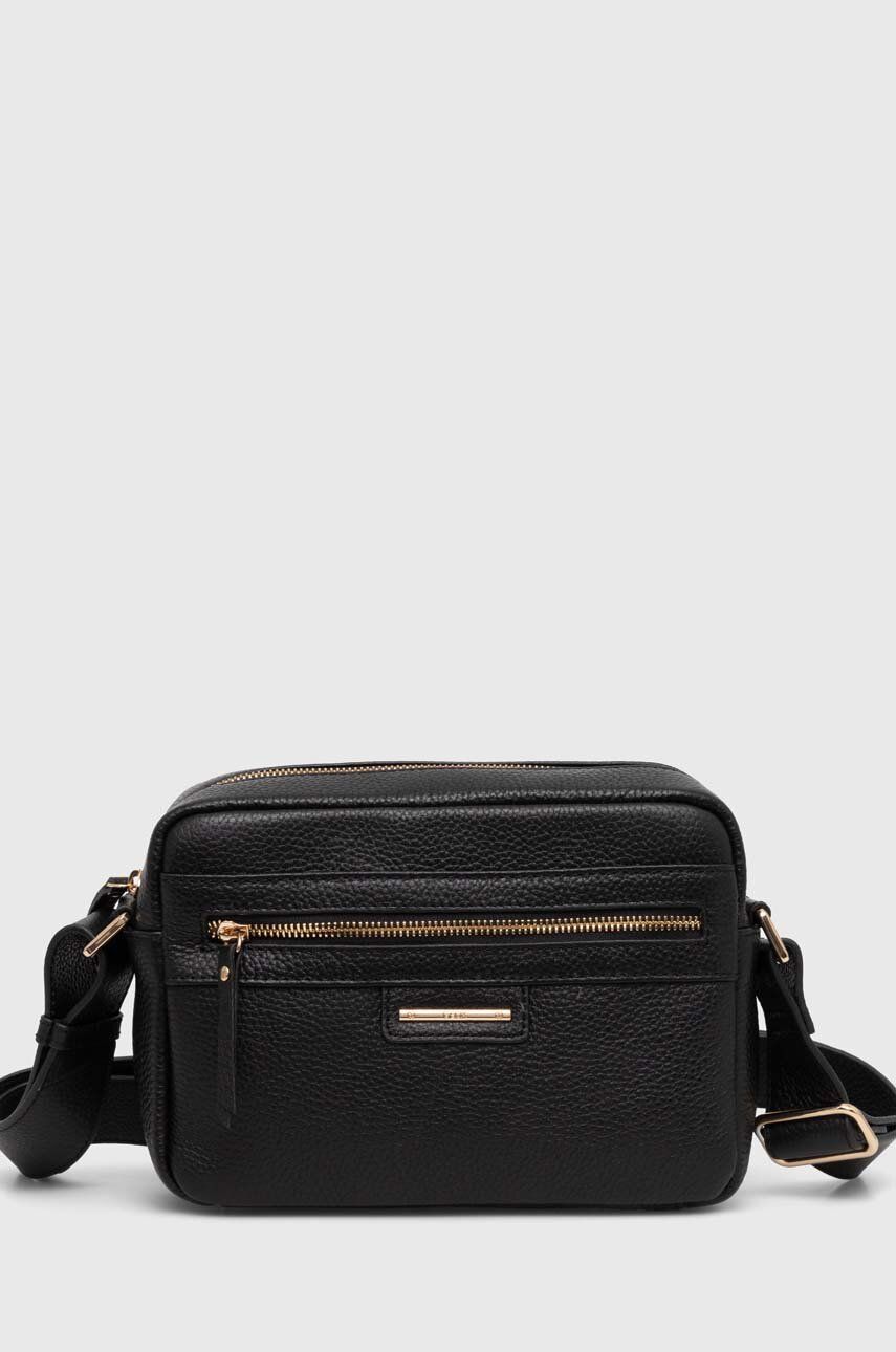 Geox poseta de piele D25KBA-00046 D BLANDINE culoarea negru Geox poseta de piele D25KBA-00046 D BLANDINE culoarea negru