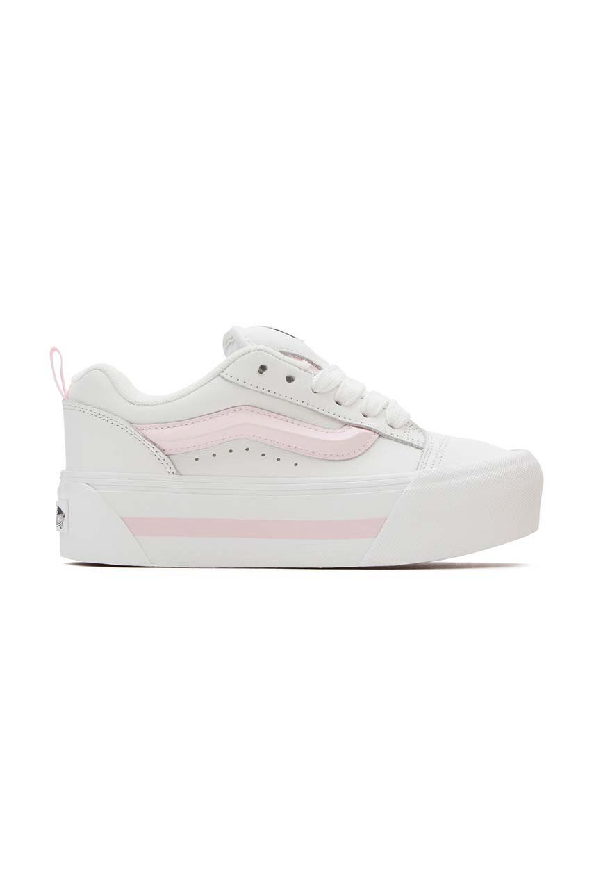 Vans tenisi de piele Knu Stack femei, culoarea alb, VN000CP6YL71 Vans tenisi de piele Knu Stack femei, culoarea alb, VN000CP6YL71