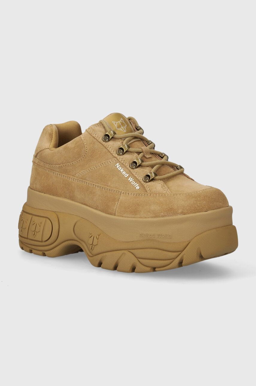 Naked Wolfe sneakers din piele intoarsă Sporty Tauper culoarea bej Naked Wolfe sneakers din piele intoarsă Sporty Tauper culoarea bej