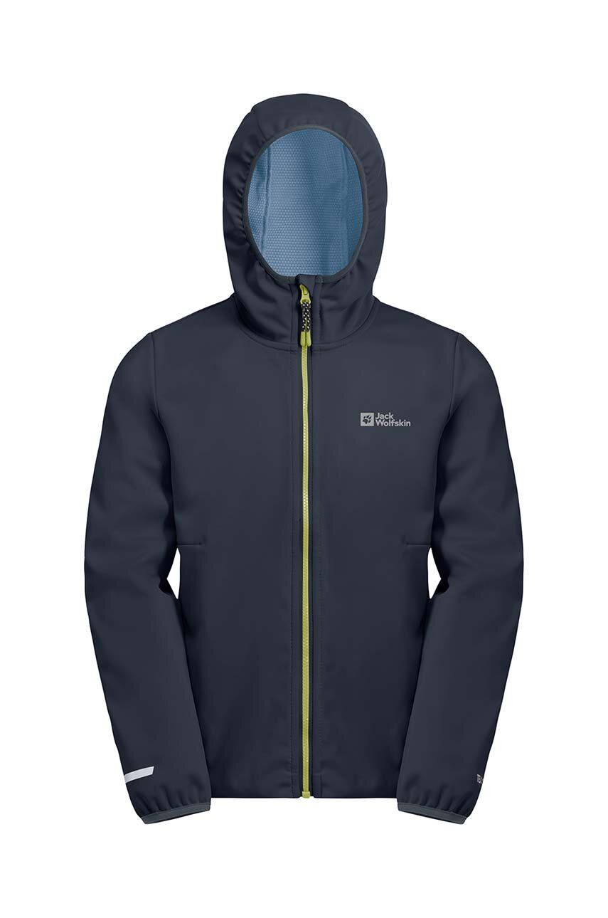 Jack Wolfskin geaca de ploaie copii FELDBERG culoarea albastru marin Jack Wolfskin geaca de ploaie copii FELDBERG culoarea albastru marin