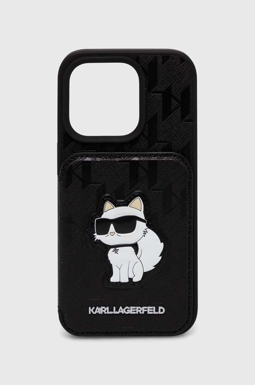 Karl Lagerfeld Husă pentru telefon iPhone 15 Pro 6.1" culoarea negru Karl Lagerfeld Husă pentru telefon iPhone 15 Pro 6.1" culoarea negru