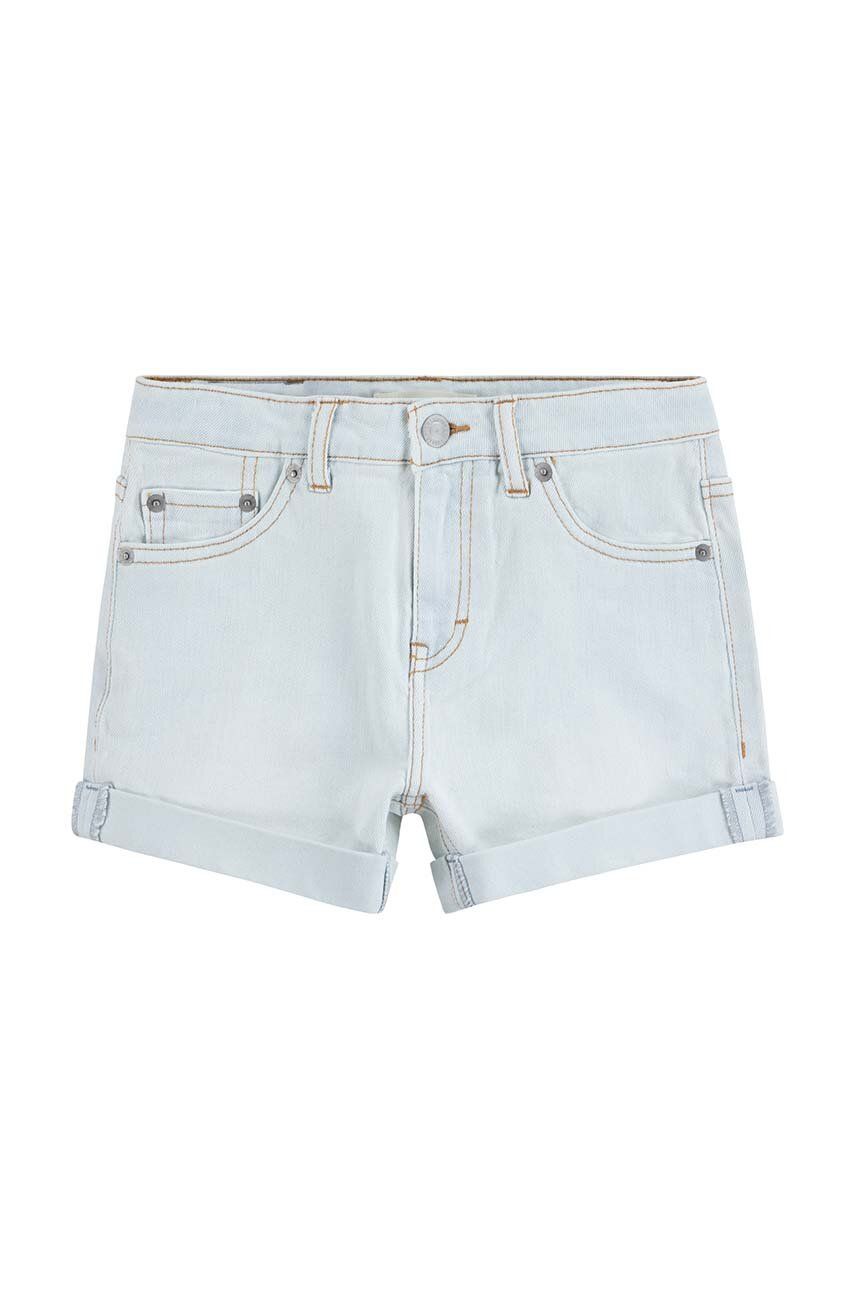Levi's pantaloni scurti din denim pentru copii neted, talie reglabila Levi's pantaloni scurti din denim pentru copii neted, talie reglabila