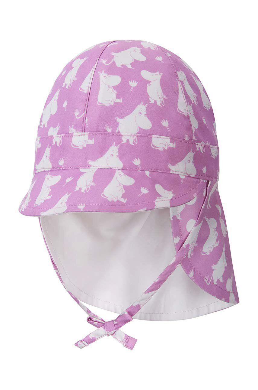 Reima șapcă de baseball reversibilă Moomin Solskydd culoarea roz, modelator Reima șapcă de baseball reversibilă Moomin Solskydd culoarea roz, modelator