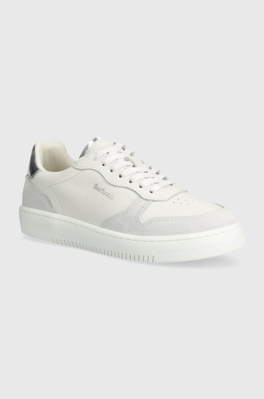 Barbour sneakers din piele Celeste culoarea alb, LFO0691WH52 Barbour sneakers din piele Celeste culoarea alb, LFO0691WH52