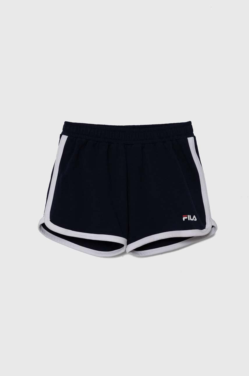 Fila pantaloni scurti copii LANGEN culoarea albastru marin, cu imprimeu, talie reglabila Fila pantaloni scurti copii LANGEN culoarea albastru marin, cu imprimeu, talie reglabila