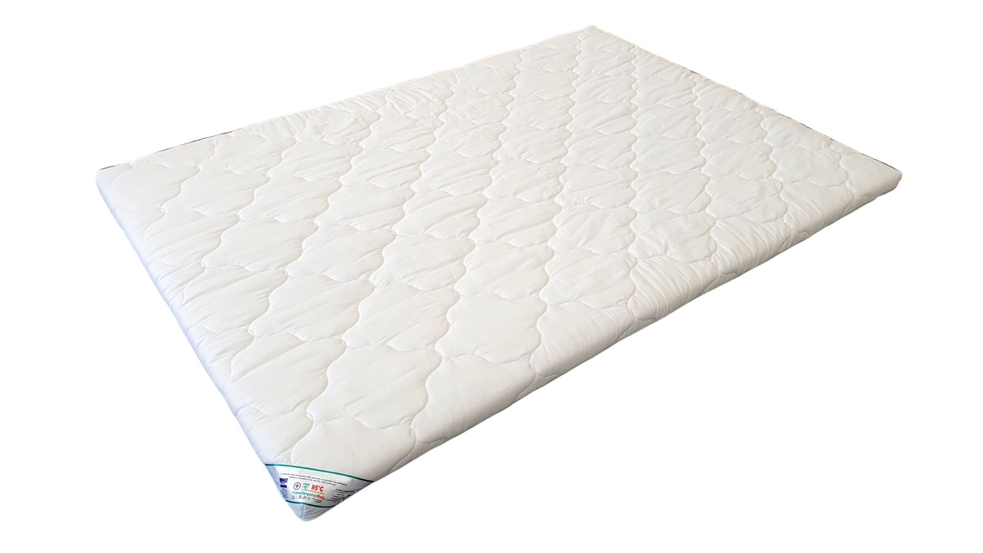 Topper HypoallergenicMed Somnart cu husa microfibra detasabila spalare la 95°C - 140x200xH5