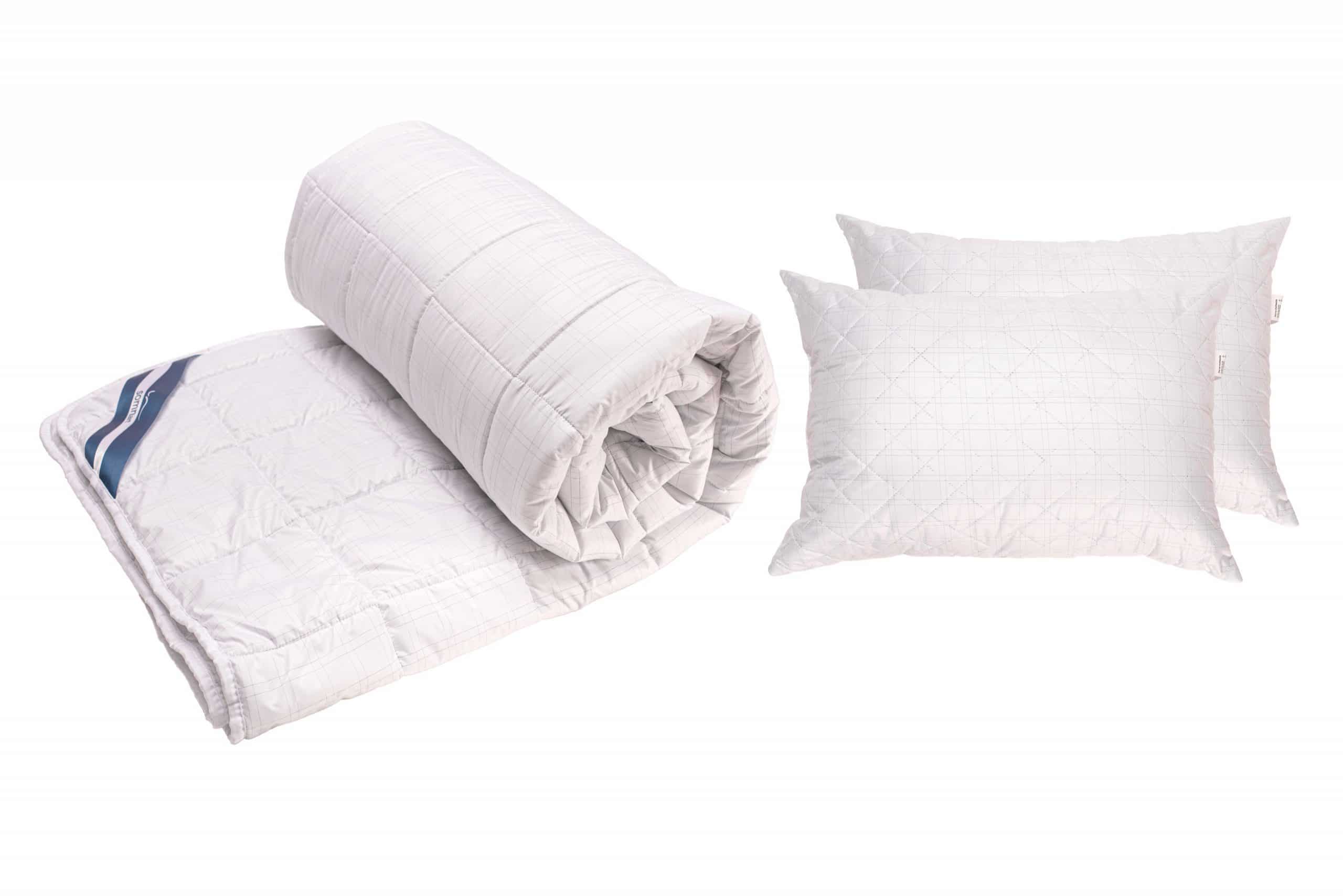 Set pilota 180x200 cm, 300 g si 2 perne 50x70 cm Somnart, microfibra matlasata, cu fibre de carbon Set pilota 180x200 cm, 300 g si 2 perne 50x70 cm Somnart, microfibra matlasata, cu fibre de carbon