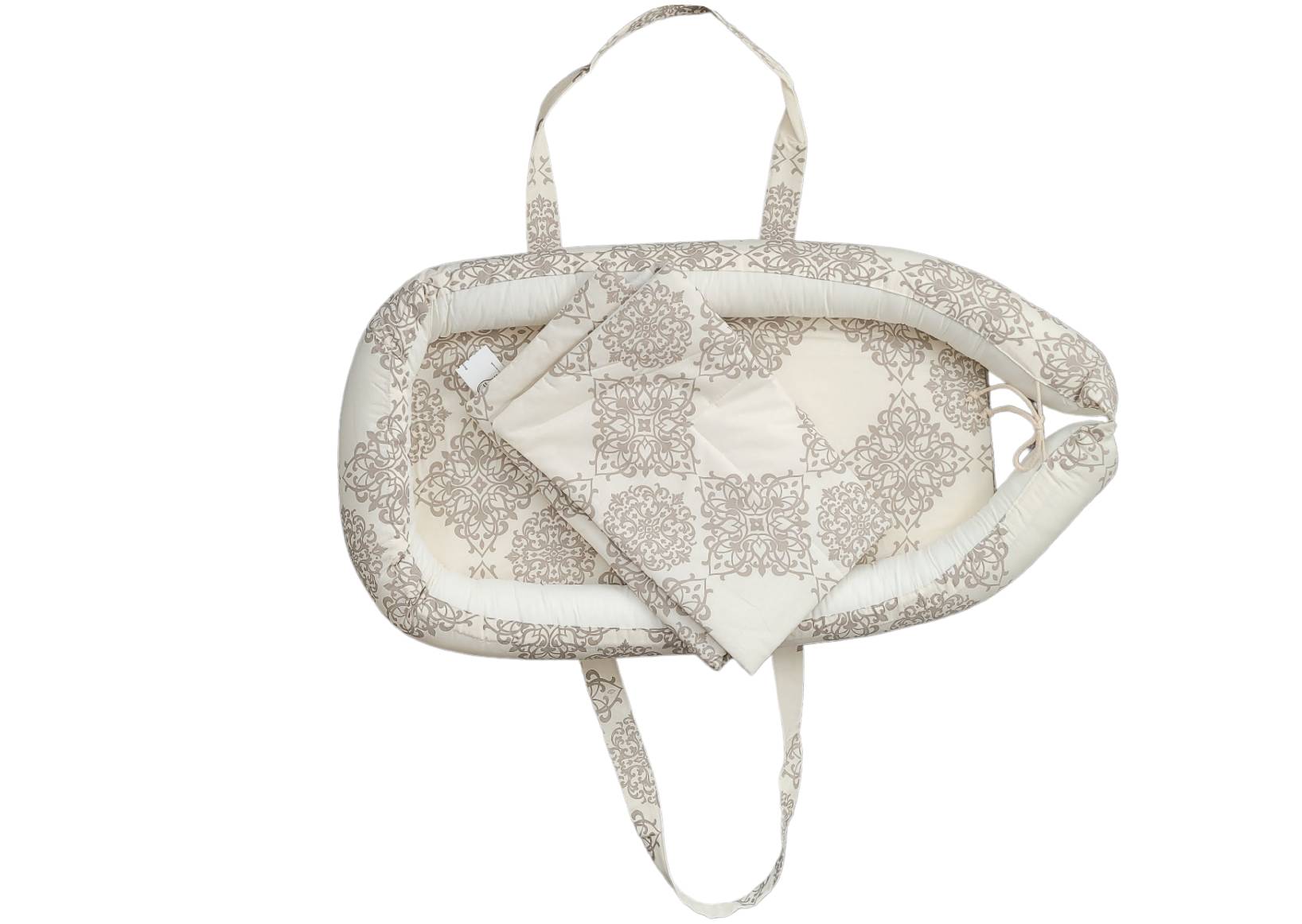 Baby Nest Somnart: Cosulet bebelusi + Salteluta 42x84x2 cm + Paturica 70x70 cm model Elegant Armonia Baby Nest Somnart: Cosulet bebelusi + Salteluta 42x84x2 cm + Paturica 70x70 cm model Elegant Armonia