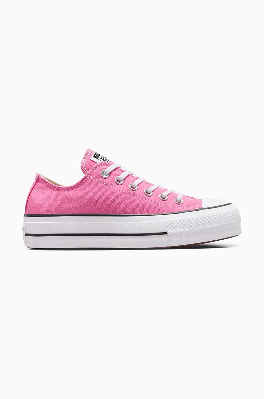 Converse tenisi Chuck Taylor All Star Lift femei, culoarea roz, A06508C Converse tenisi Chuck Taylor All Star Lift femei, culoarea roz, A06508C