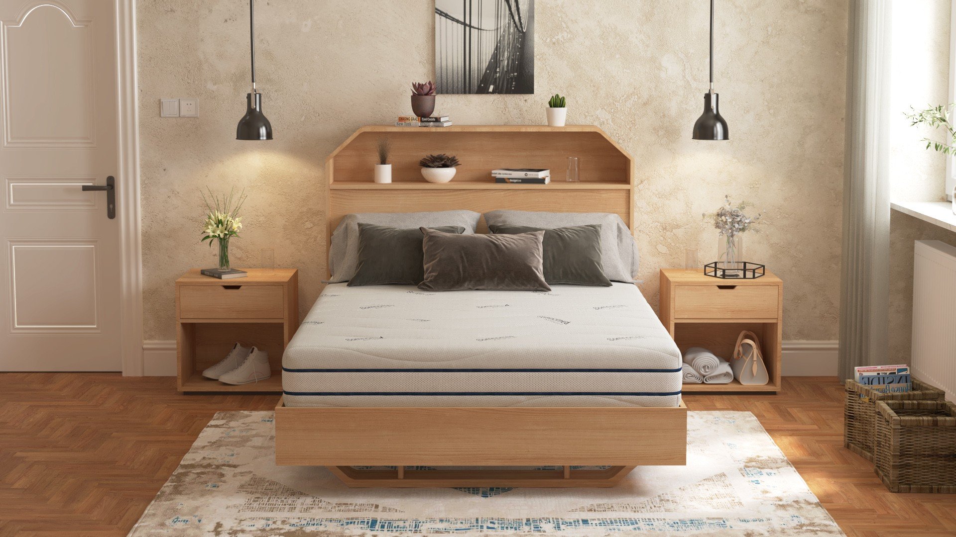 Saltea cu memorie Somnomed Antiacaria 140x200, înălțime 20 cm, pentru alergici, husă cu tratament antiacarian, rulată, fermitate medie Saltea cu memorie Somnomed Antiacaria 140x200, înălțime 20 cm, pentru alergici, husă cu tratament antiacarian, rulată, fermitate medie