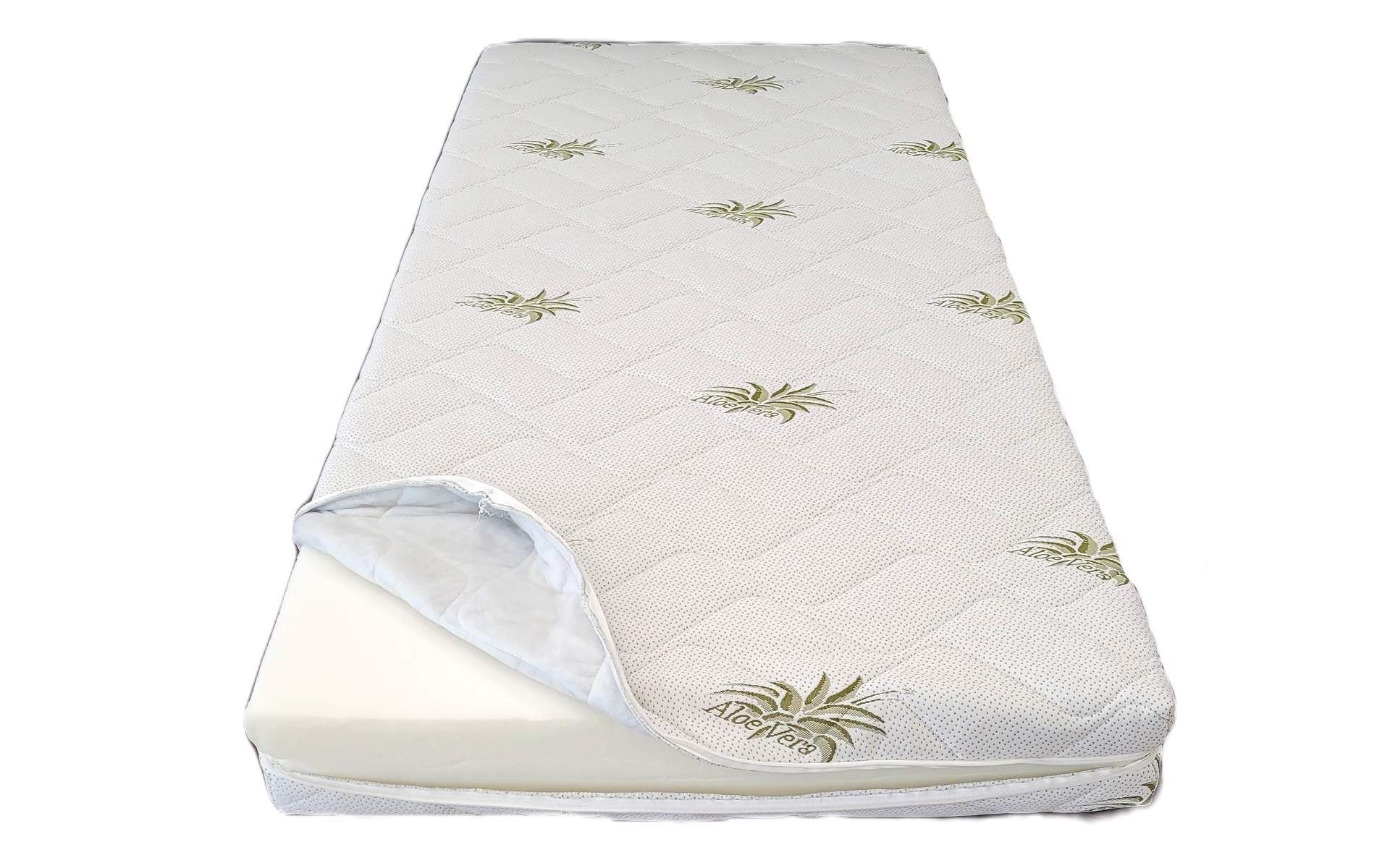 Husa saltea 140x200x25, Aloe Vera, matlasata, lavabila, detasabila, cu fermoar 4 laturi Husa saltea 140x200x25, Aloe Vera, matlasata, lavabila, detasabila, cu fermoar 4 laturi
