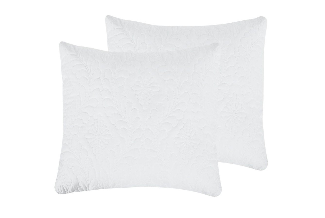 Set 2 Perne 60x60 Somnart Belina, microfibra, lavabile la masina, vidat, alb Set 2 Perne 60x60 Somnart Belina, microfibra, lavabile la masina, vidat, alb