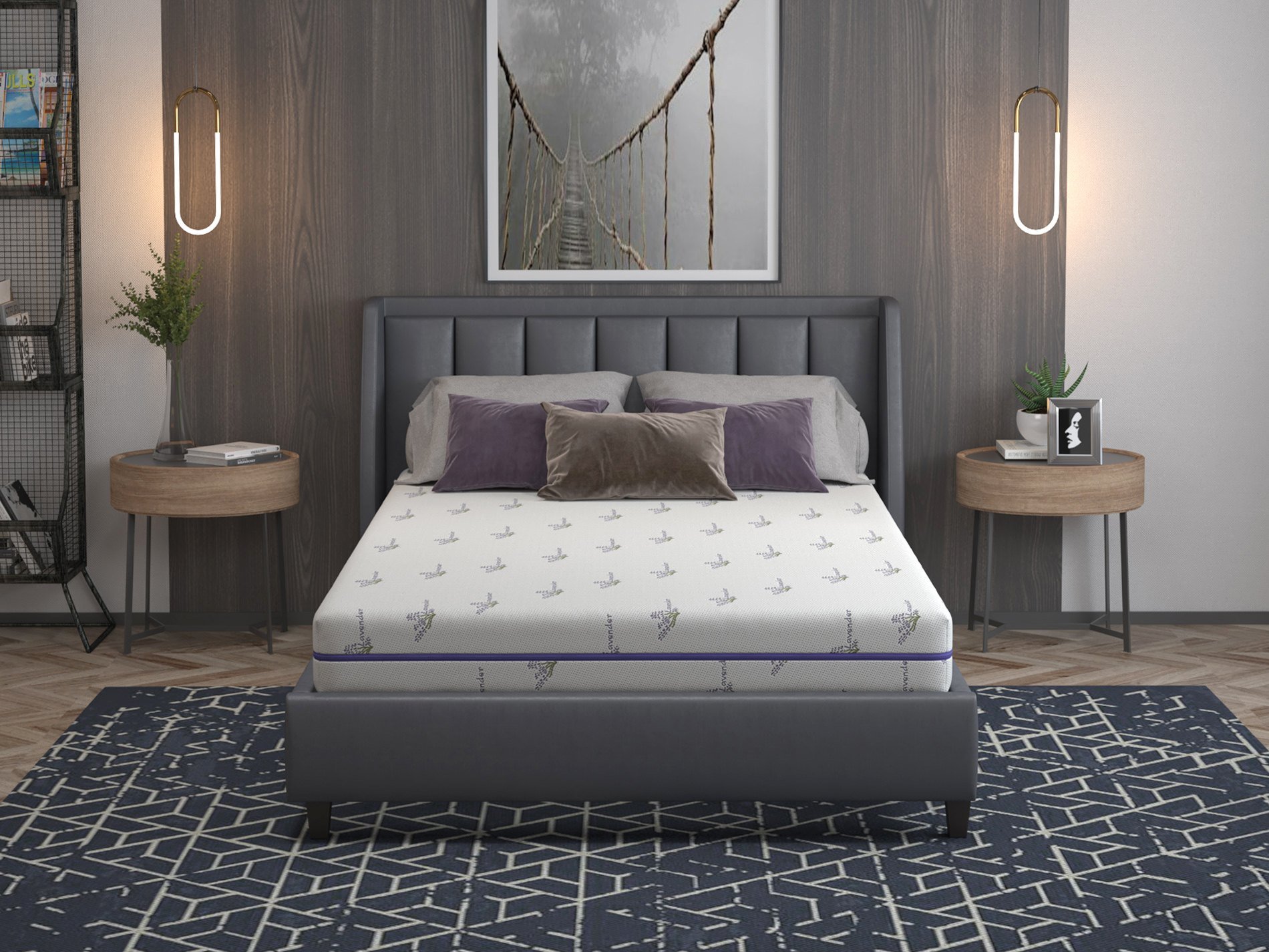 Saltea cu memorie Somnexpert Lavanda 180x200, înălțime 16 cm, ortopedică, husă tratată cu lavandă, lavabilă, cu fermoar, rulată, fermitate medie Saltea cu memorie Somnexpert Lavanda 180x200, înălțime 16 cm, ortopedică, husă tratată cu lavandă, lavabilă, cu fermoar, rulată, fermitate medie