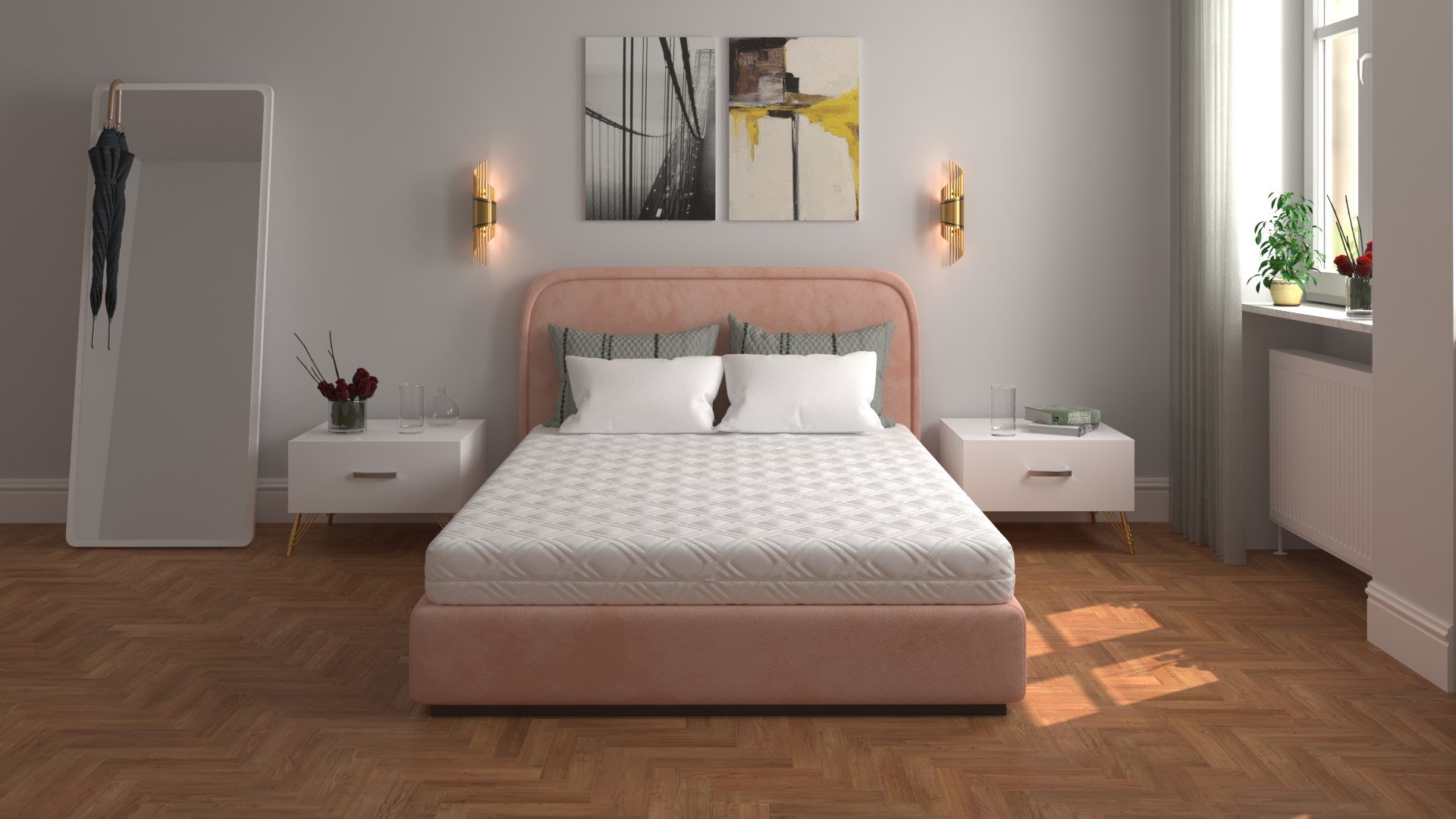 Saltea cu spumă poliuretanică 7 Zone SOMNART 160x200, înălțime 17 cm, ortopedică, husă detașabilă cu fermoar, fermitate medie Saltea cu spumă poliuretanică 7 Zone SOMNART 160x200, înălțime 17 cm, ortopedică, husă detașabilă cu fermoar, fermitate medie