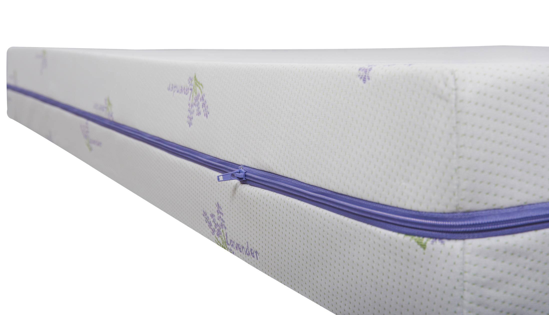 Husa Saltea 90x200x16 cm, tratata cu lavanda, lavabila, cu fermoar