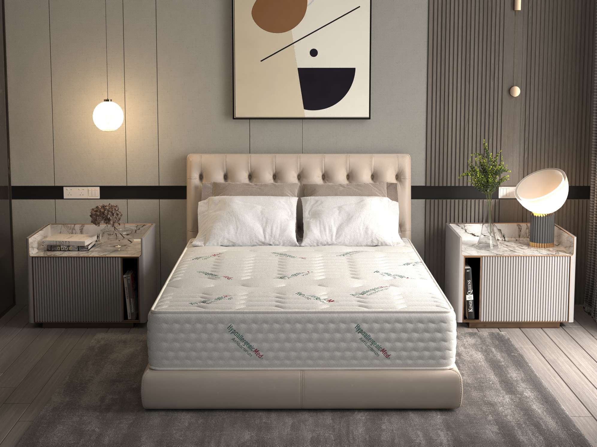 Saltea cu arcuri Pocket HypoallergenicMed® Safe Relax HoReCa 140x200, înălțime 25 cm, ortopedică, husă tratament antialergic, fermitate mediu-tare Saltea cu arcuri Pocket HypoallergenicMed® Safe Relax HoReCa 140x200, înălțime 25 cm, ortopedică, husă tratament antialergic, fermitate mediu-tare
