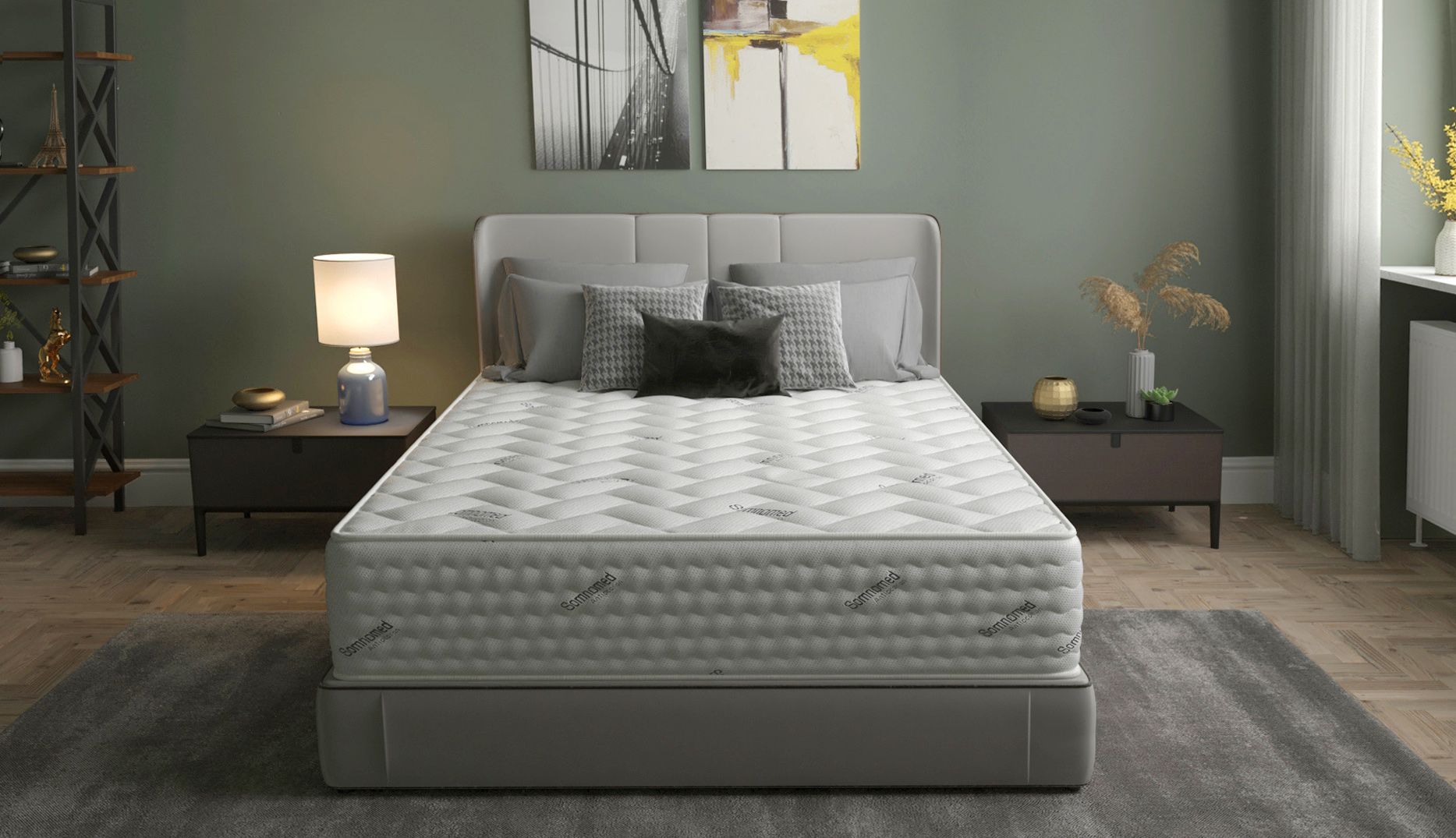 Saltea cu arcuri Pocket Somnomed Comfort Fit HoReCa 160x200, înălțime 30 cm, spumă cu memorie, husa tratament antifungic, fermitate mediu-tare Saltea cu arcuri Pocket Somnomed Comfort Fit HoReCa 160x200, înălțime 30 cm, spumă cu memorie, husa tratament antifungic, fermitate mediu-tare