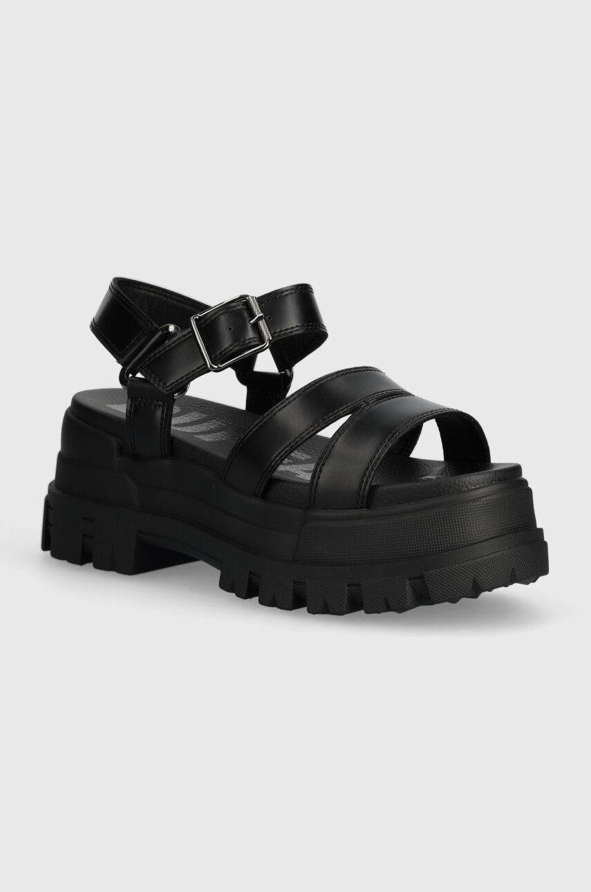 Buffalo sandale Aspha Ts Sandal femei, culoarea negru, cu platforma, 1602188.BLK Buffalo sandale Aspha Ts Sandal femei, culoarea negru, cu platforma, 1602188.BLK