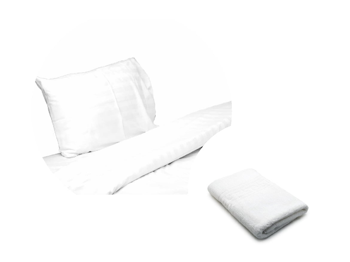 Pachet 1 Lenjerie de pat alba pentru o persoana, Bumbac Damasc 100%, 3 piese + 1 Set 2 prosoape pentru fata, 50x90 cm, alb, bumbac Pachet 1 Lenjerie de pat alba pentru o persoana, Bumbac Damasc 100%, 3 piese + 1 Set 2 prosoape pentru fata, 50x90 cm, alb, bumbac