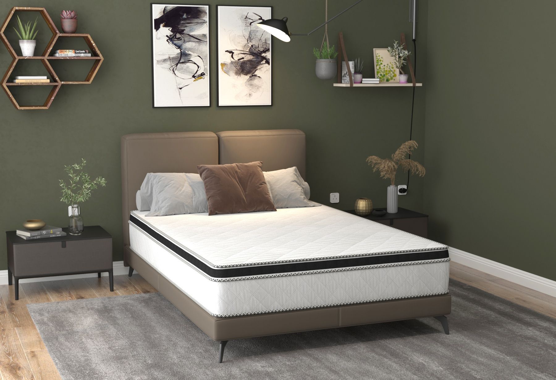 Saltea cu arcuri SomnART FERMO 160x200, înălțime 30 cm, superortopedica, husă matlasată, duritate extra ferma Saltea cu arcuri SomnART FERMO 160x200, înălțime 30 cm, superortopedica, husă matlasată, duritate extra ferma