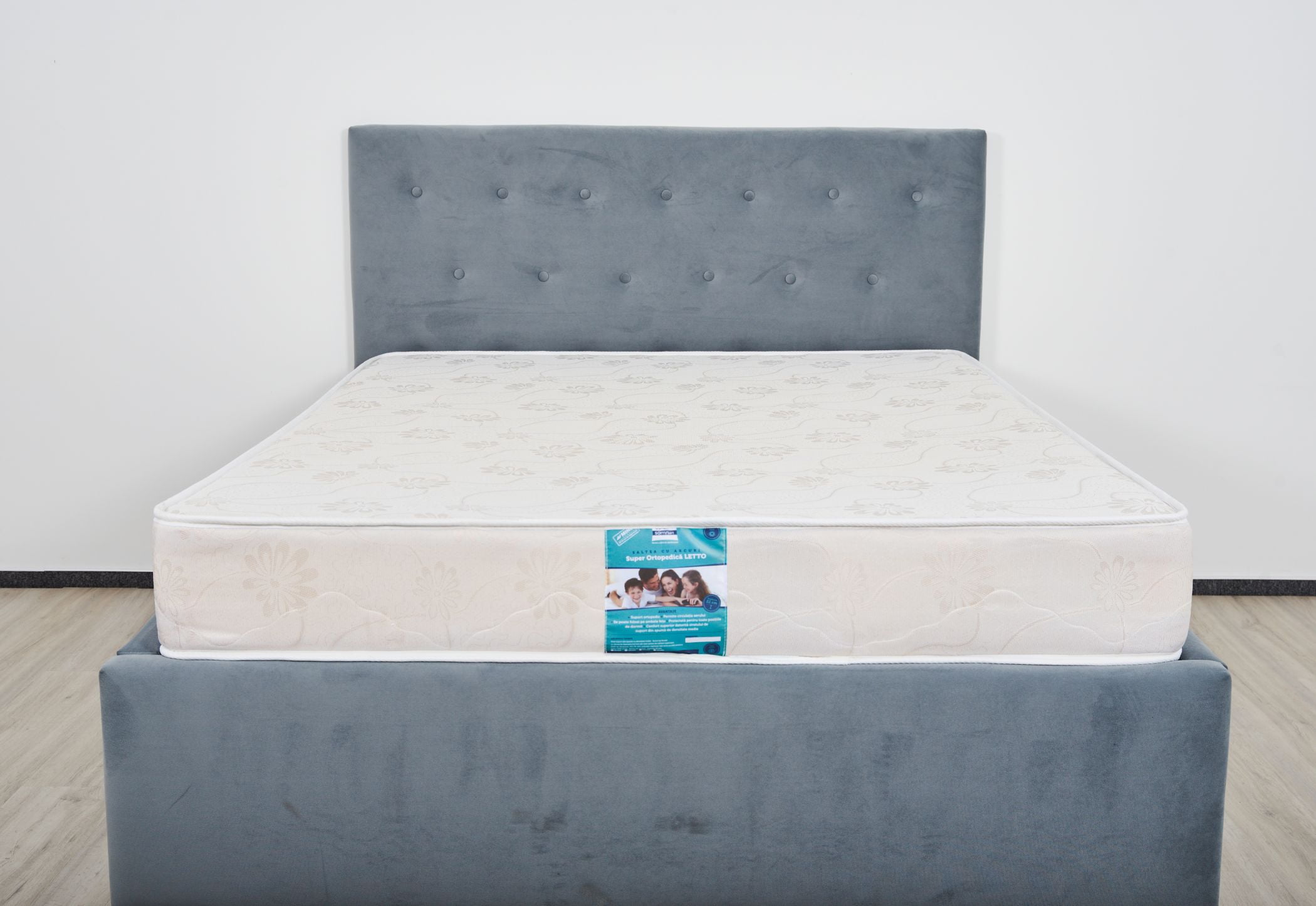 Saltea cu arcuri SomnART LETTO 160x190, înălțime 22 cm, ortopedică, husă matlasată, duritate medie-tare Saltea cu arcuri SomnART LETTO 160x190, înălțime 22 cm, ortopedică, husă matlasată, duritate medie-tare