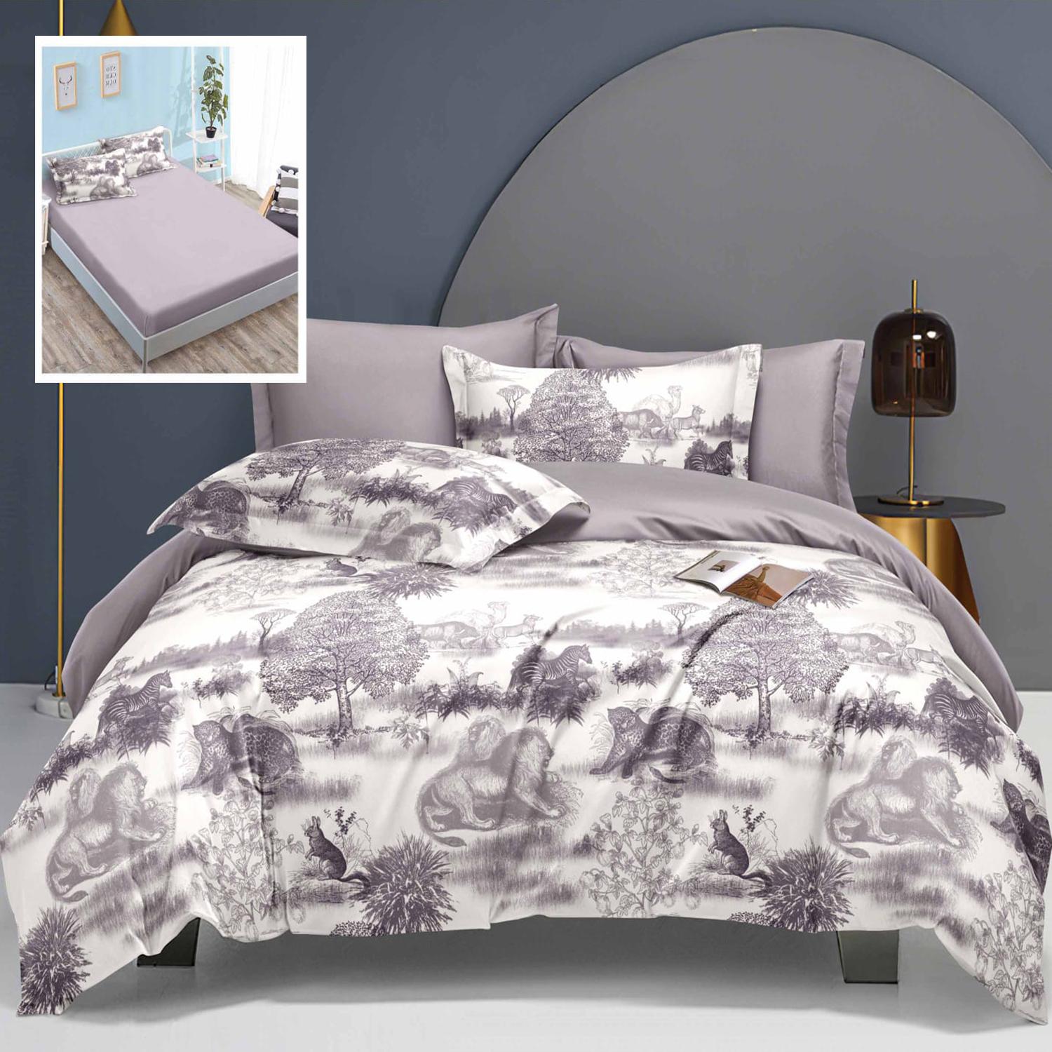 Lenjerie de pat Policotton, 6 piese, cearceaf de pat cu elastic, cearceaf pilota 230x200, 2 fete de perne 50x70, 2 fete de perne 70x70, LEH10 Lenjerie de pat Policotton, 6 piese, cearceaf de pat cu elastic, cearceaf pilota 230x200, 2 fete de perne 50x70, 2 fete de perne 70x70, LEH10