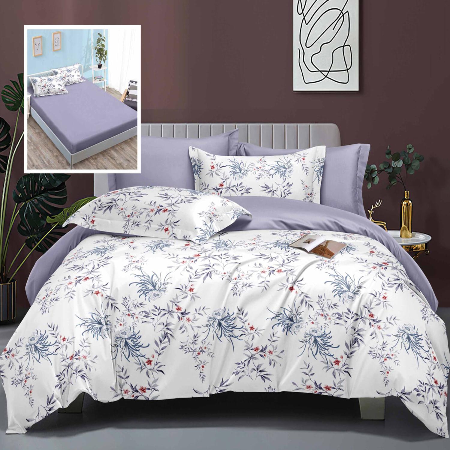 Lenjerie de pat Policotton, 6 piese, cearceaf de pat cu elastic, cearceaf pilota 230x200, 2 fete de perne 50x70, 2 fete de perne 70x70, LEH20 Lenjerie de pat Policotton, 6 piese, cearceaf de pat cu elastic, cearceaf pilota 230x200, 2 fete de perne 50x70, 2 fete de perne 70x70, LEH20