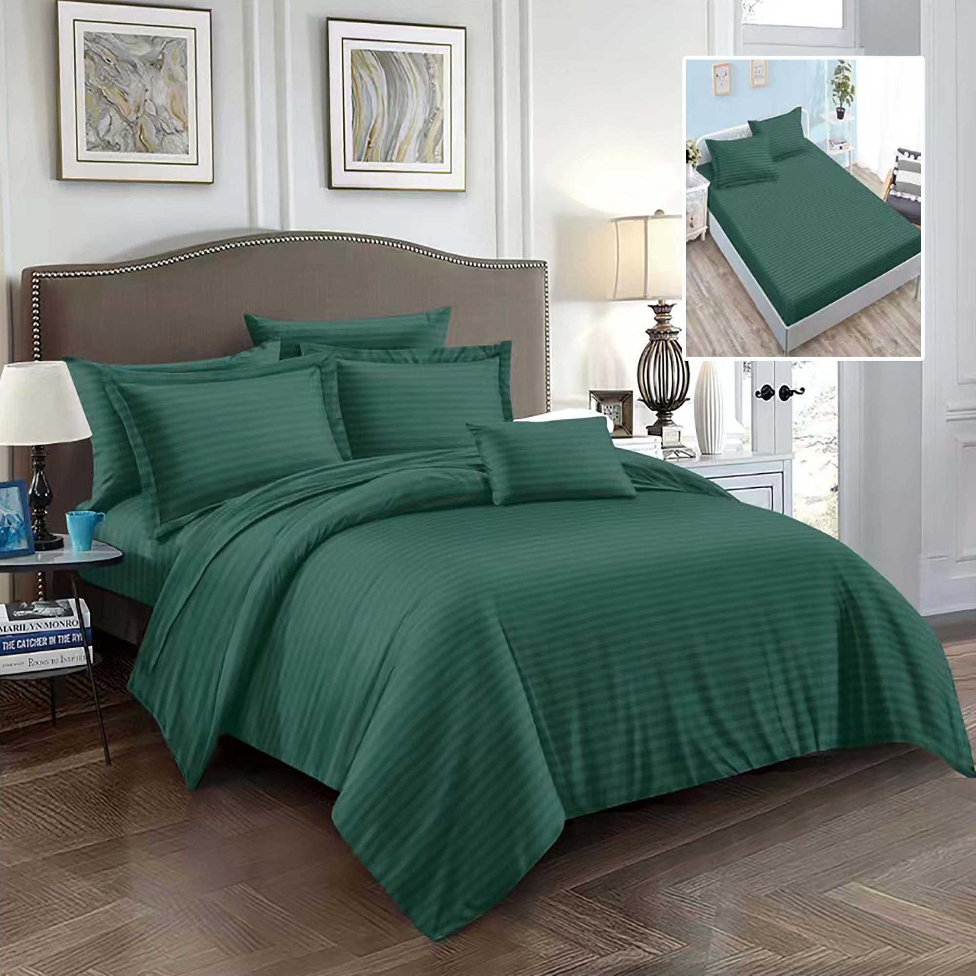 Set lenjerie de pat pentru 2 persoane XXL, Bumbac Damasc Policotton, 6 piese, Cearceaf pat cu elastic, Cearceaf pilota 200x230, Fete de perne 50x70 x 2, Fete de perne 70x70 x 2, 6DPH6 Set lenjerie de pat pentru 2 persoane XXL, Bumbac Damasc Policotton, 6 piese, Cearceaf pat cu elastic, Cearceaf pilota 200x230, Fete de perne 50x70 x 2, Fete de perne 70x70 x 2, 6DPH6