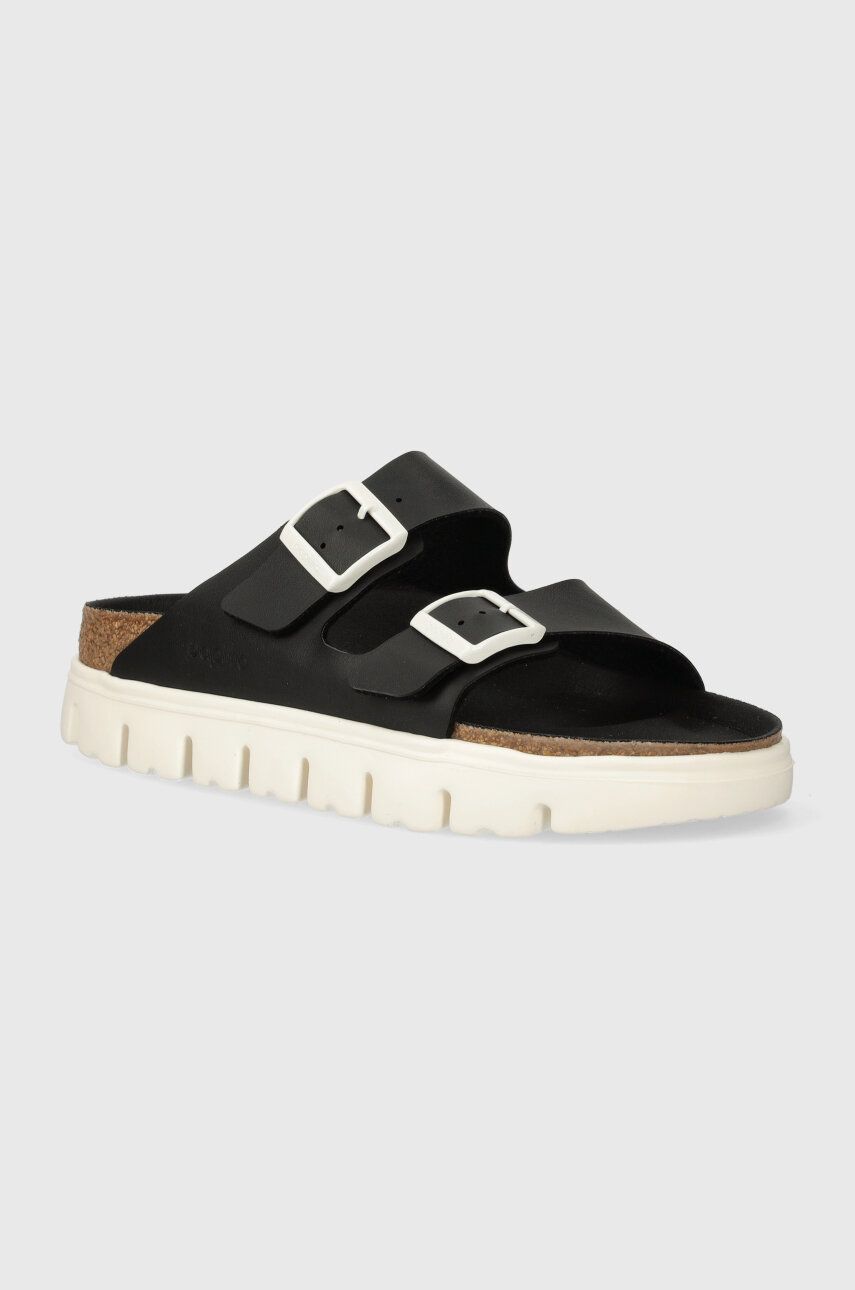 Birkenstock papuci BIRKENSTOCK X PAPILLIO Arizona Chunky femei, culoarea negru, 1025304 Birkenstock papuci BIRKENSTOCK X PAPILLIO Arizona Chunky femei, culoarea negru, 1025304
