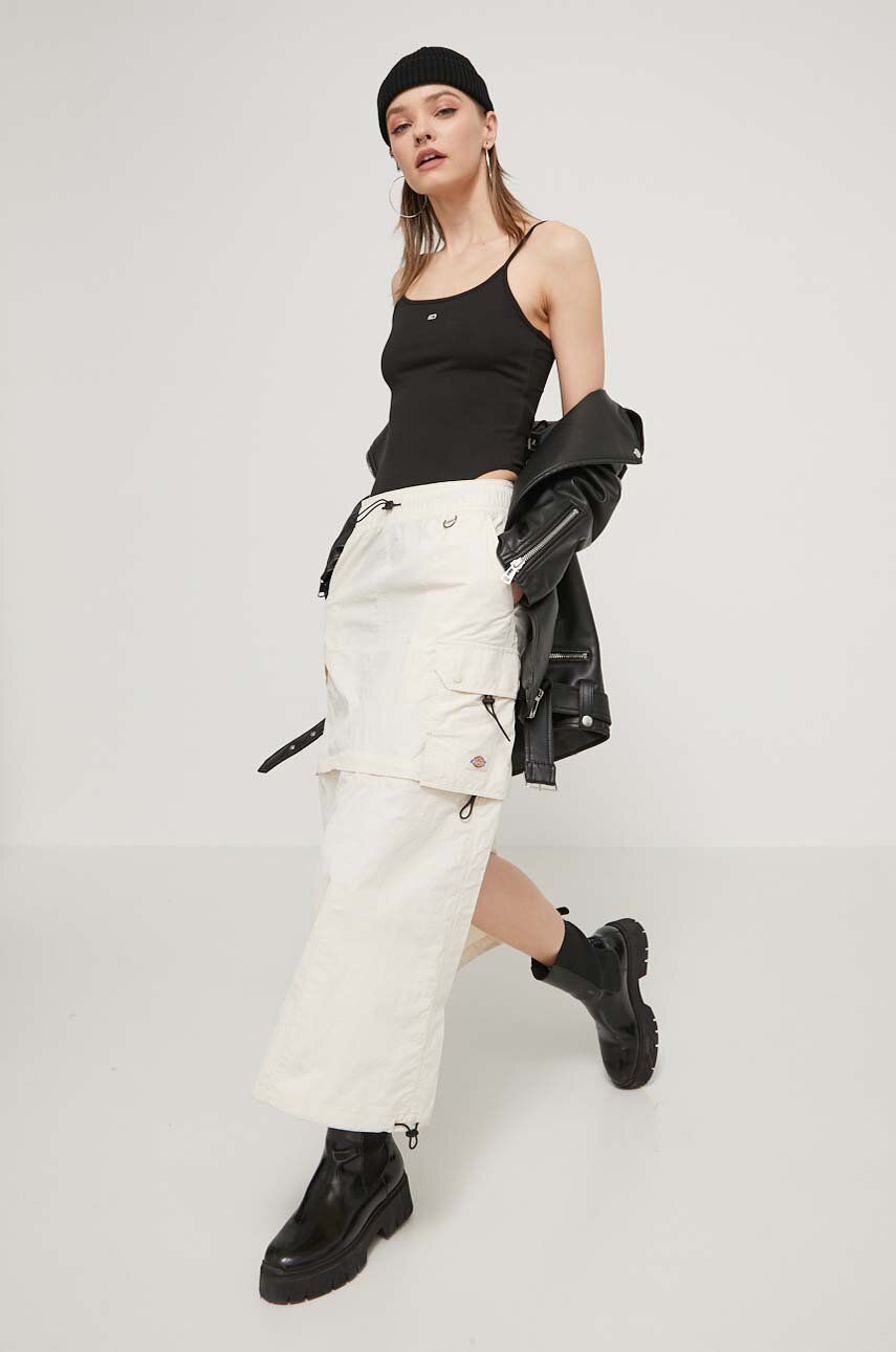 Dickies fusta JACKSON SKIRT W culoarea bej, maxi, evazati, DK0A4YV7 Dickies fusta JACKSON SKIRT W culoarea bej, maxi, evazati, DK0A4YV7