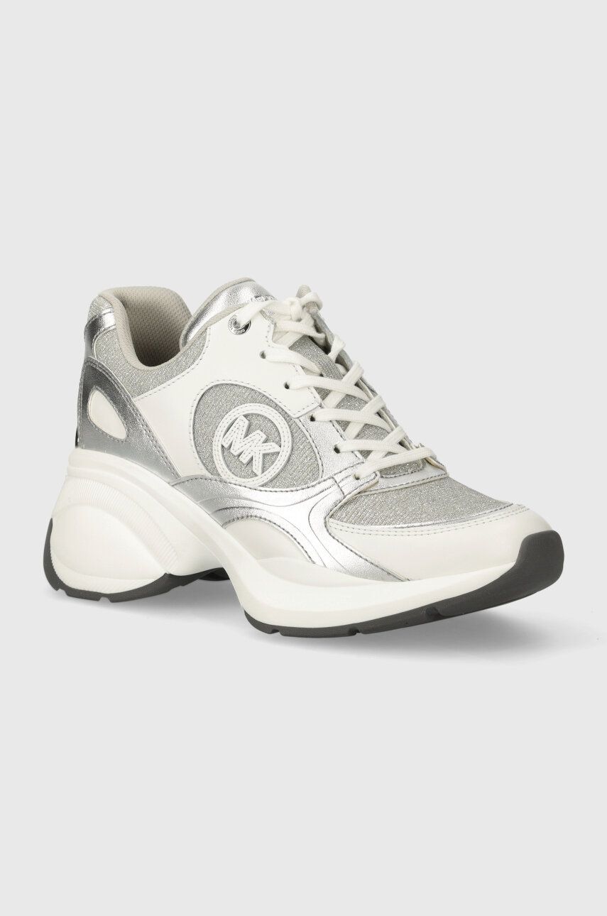 MICHAEL Michael Kors sneakers Zuma culoarea argintiu, 43S4ZUFS3D MICHAEL Michael Kors sneakers Zuma culoarea argintiu, 43S4ZUFS3D