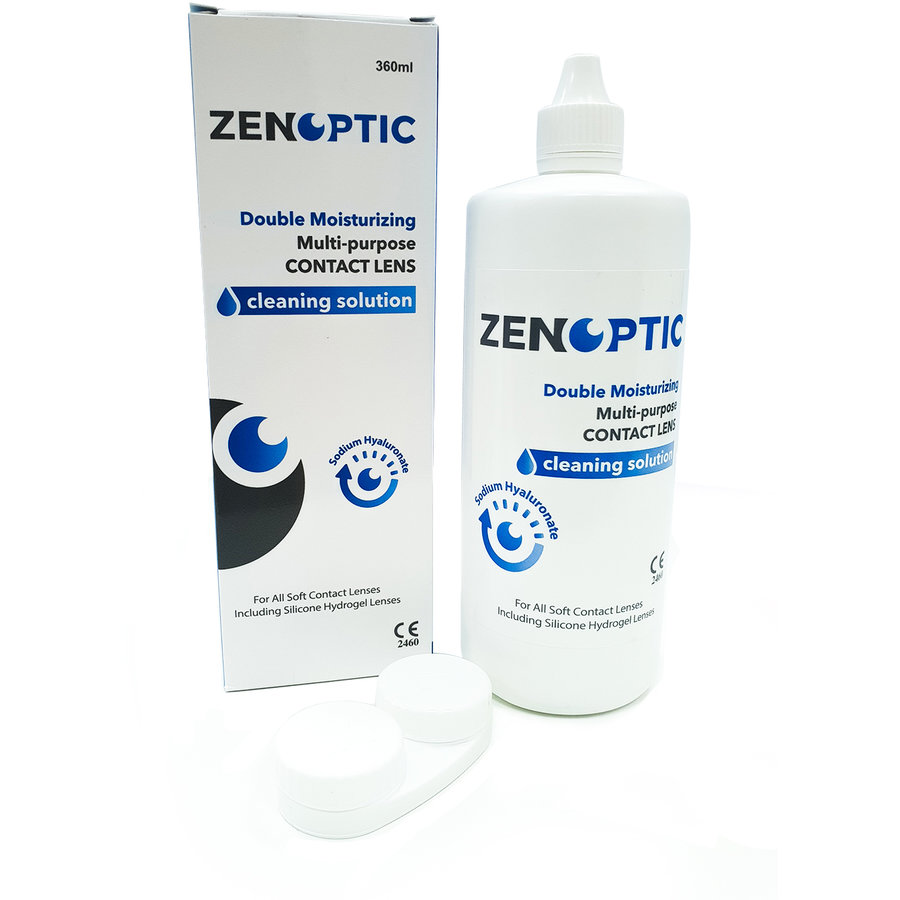 Solutie de curatare si intretinere lentile de contact ZENOPTIC Double Moisturizing 360 ml Solutie de curatare si intretinere lentile de contact ZENOPTIC Double Moisturizing 360 ml
