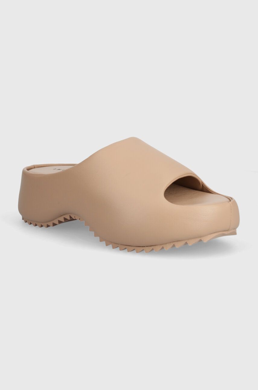 Inuikii slapi de piele Nappa C-11 femei, culoarea bej, cu platforma, 70103-411 Inuikii slapi de piele Nappa C-11 femei, culoarea bej, cu platforma, 70103-411