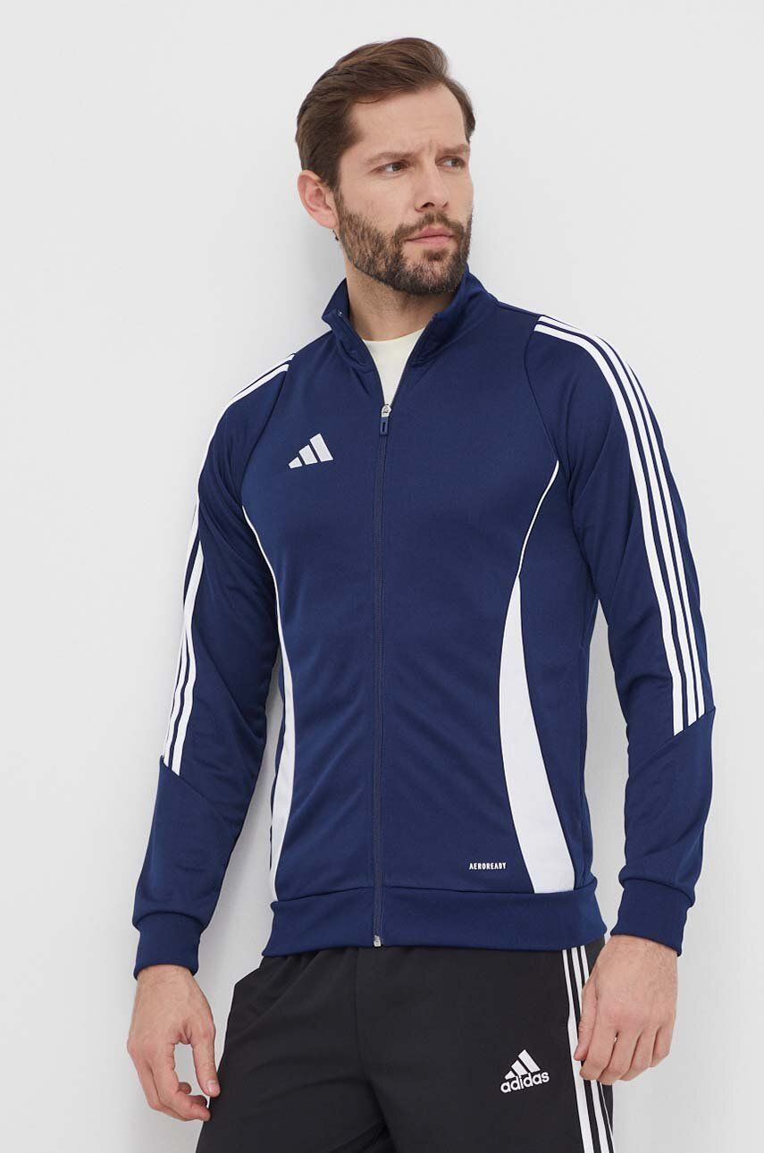 adidas Performance hanorac de antrenament Tiro 24 culoarea albastru marin, cu imprimeu, IR7498 adidas Performance hanorac de antrenament Tiro 24 culoarea albastru marin, cu imprimeu, IR7498