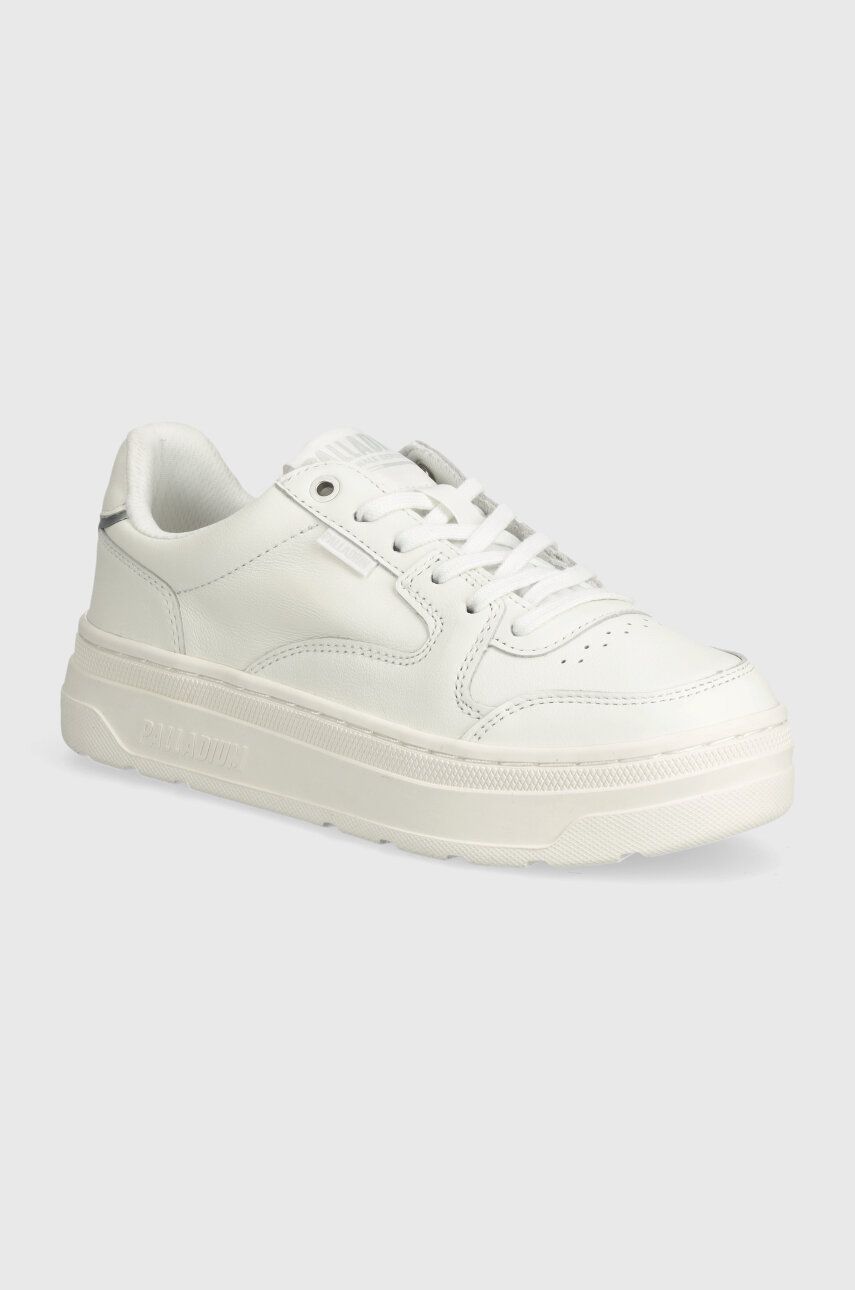Palladium sneakers din piele PALLASPHALT LO LTH culoarea alb, 99135.116.M Palladium sneakers din piele PALLASPHALT LO LTH culoarea alb, 99135.116.M